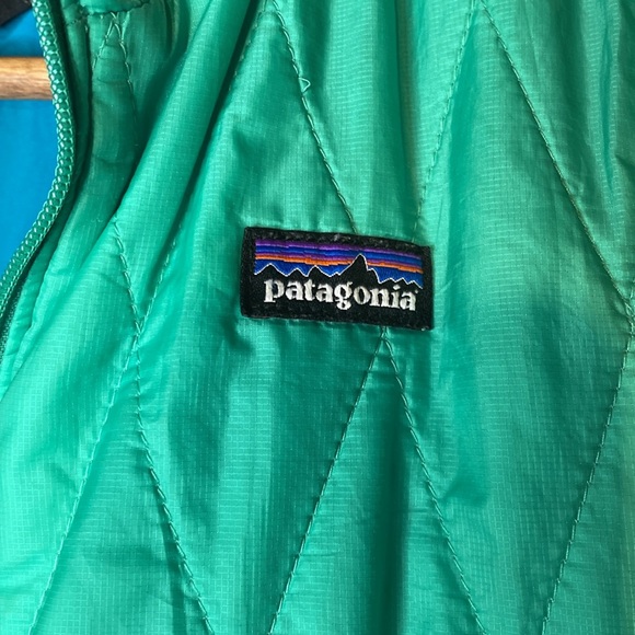 Kids' Patagonia Nano Puff Diamond Quilted  Jacket Neon Green Girls Size 12 - Picture 8 of 12